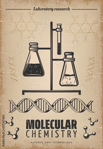 Vintage Laboratory Research Poster