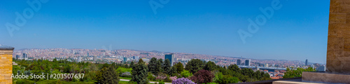 View from the monumantal tomb to the city of Ankara