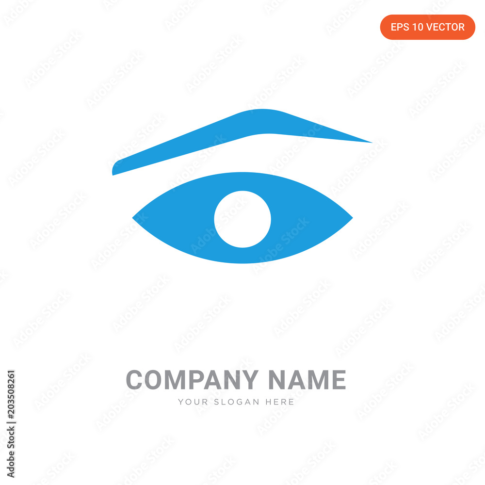 Human Eyebrow company logo design Human Eyebrow company logo design