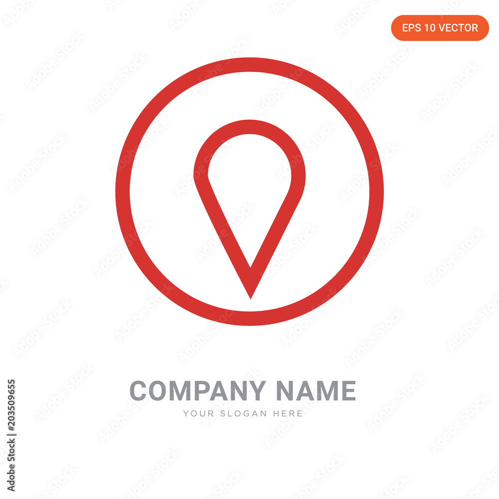 Pin company logo design Pin company logo design