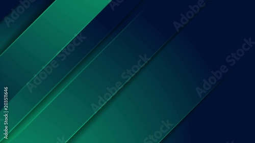 Dark green and blue stripes abstract motion background. Seamless looping. Video animation Ultra HD 4K 3840x2160 photo