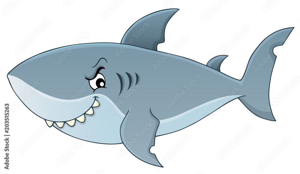 Fototapeta premium Shark topic image 1