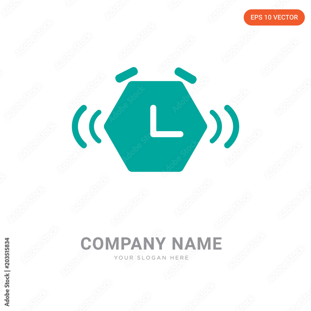 Alarm clock company logo design