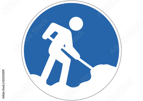Schild Schneeräumen Pflicht