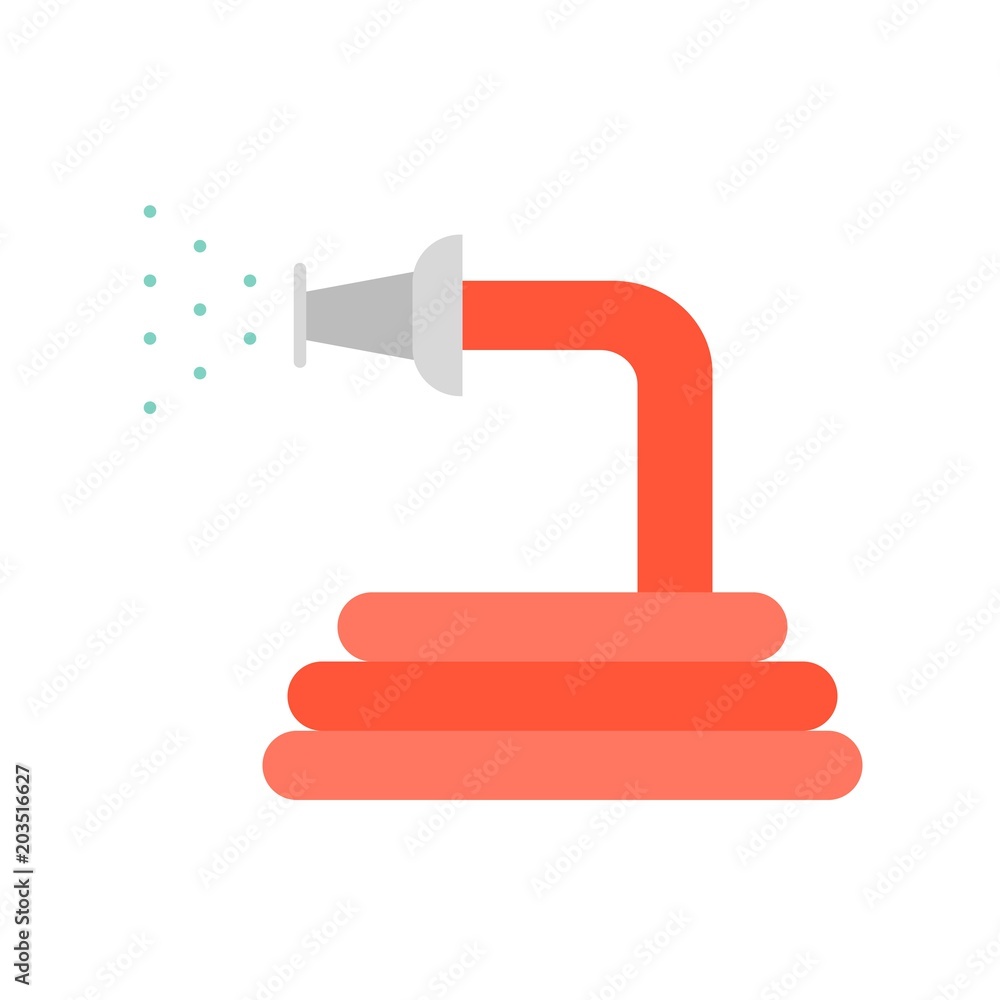 hose, farming equipment flat icon vector hose, farming equipment flat icon vector