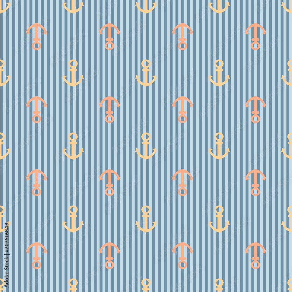 Nautical seamless pattern. Nautical seamless pattern.
