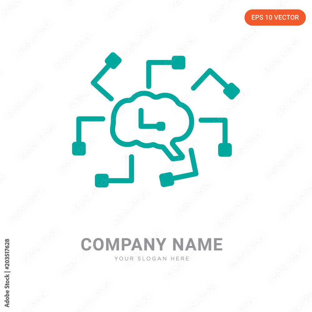 Artificial intelligence company logo design Artificial intelligence company logo design