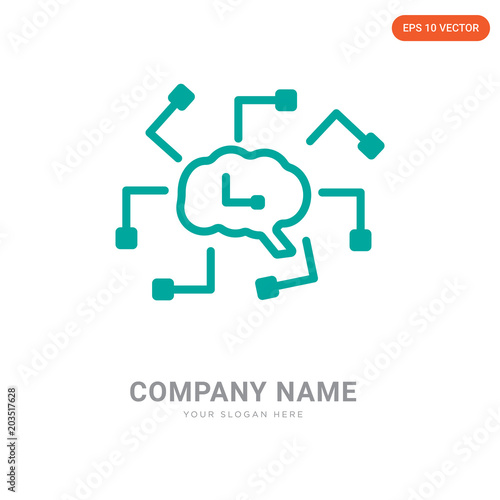 Artificial intelligence company logo design