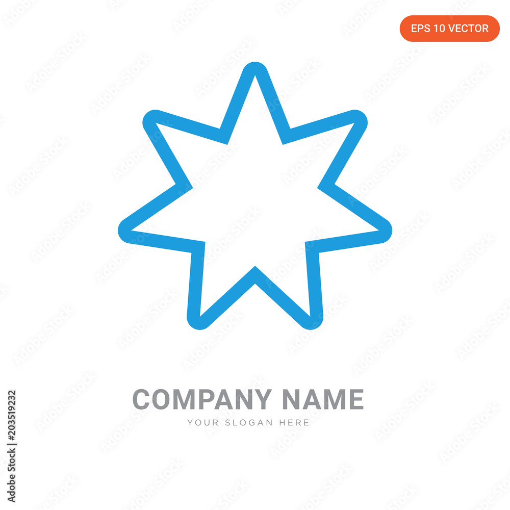 Star company logo design Star company logo design