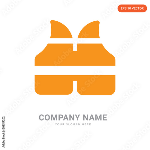 Reflector vest company logo design