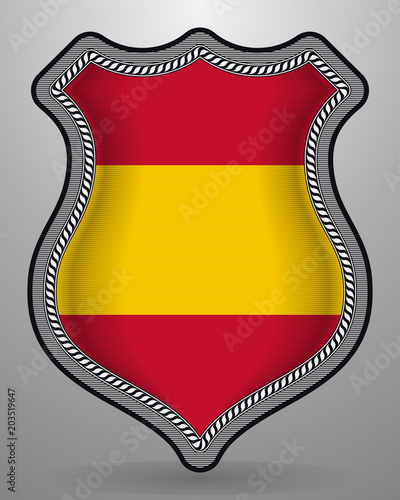 Free Download Flag of Spain without Coat of Arms. Vector Badge and Icon - GFXLoad