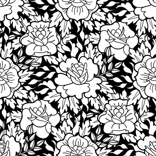 Graphic floral pattern