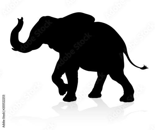 Elephant Animal Silhouette photo