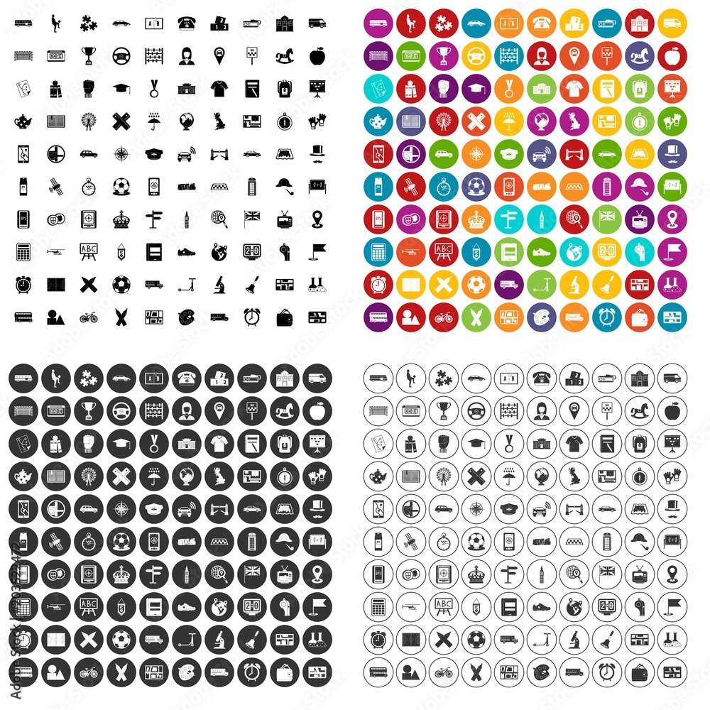 100 bus icons set vector in 4 variant for any web design isolated on white 100 bus icons set vector in 4 variant for any web design isolated on white