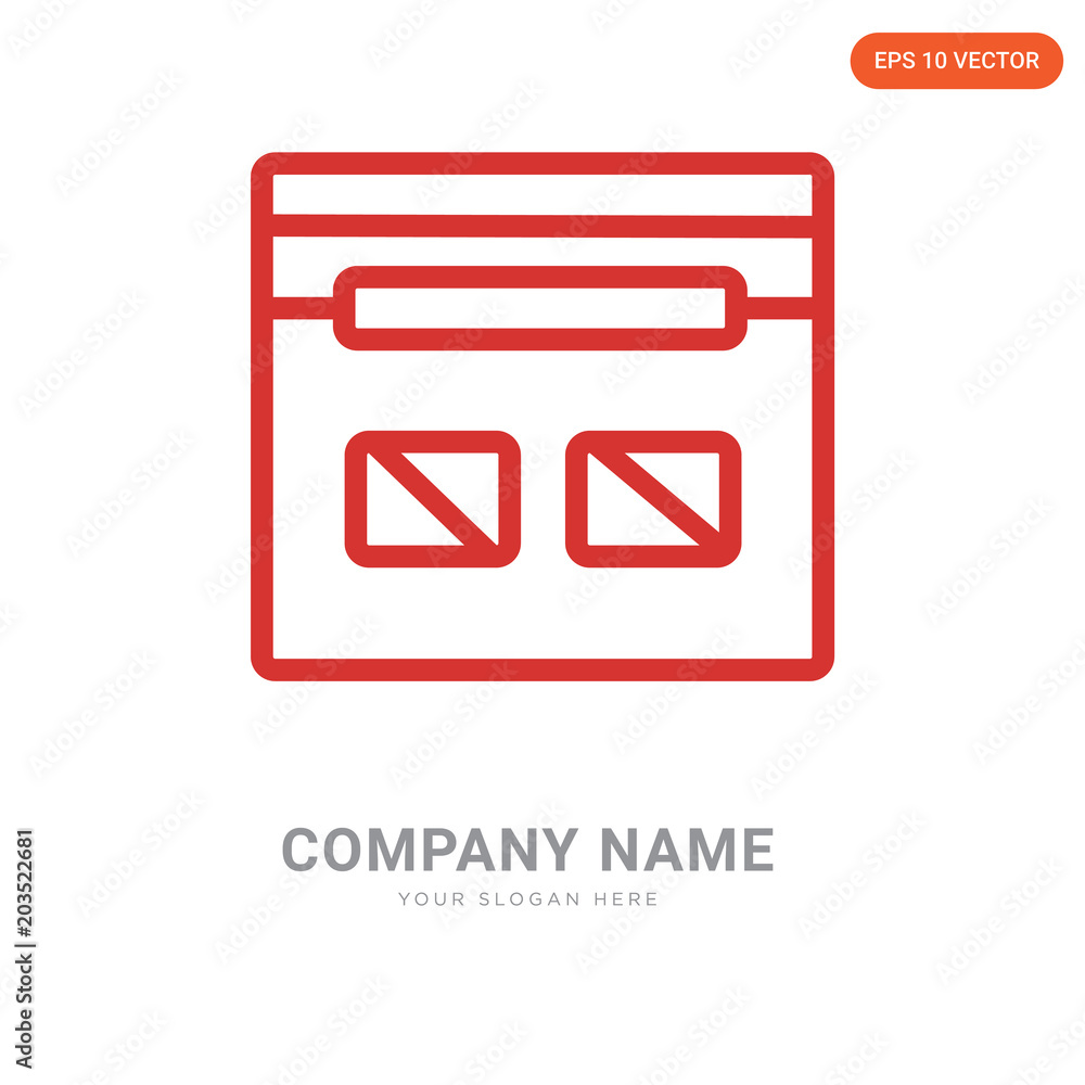 Box company logo design Box company logo design