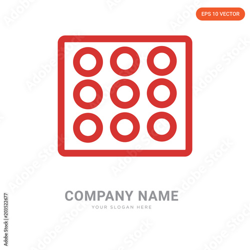 Ice cube tray company logo design