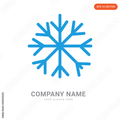Snow company logo design