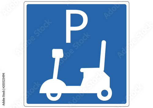 Schild Elektromobil Parkplatz