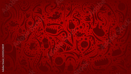 Russian Red Football Background