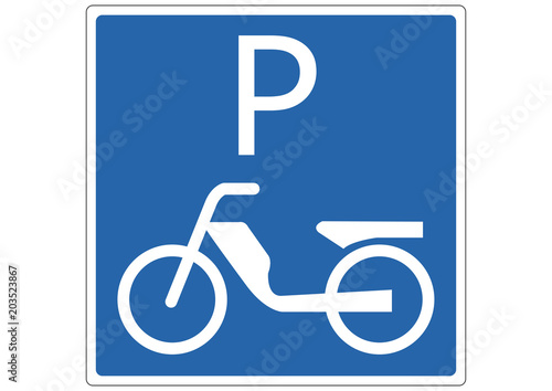Schild Mofaparkplatz