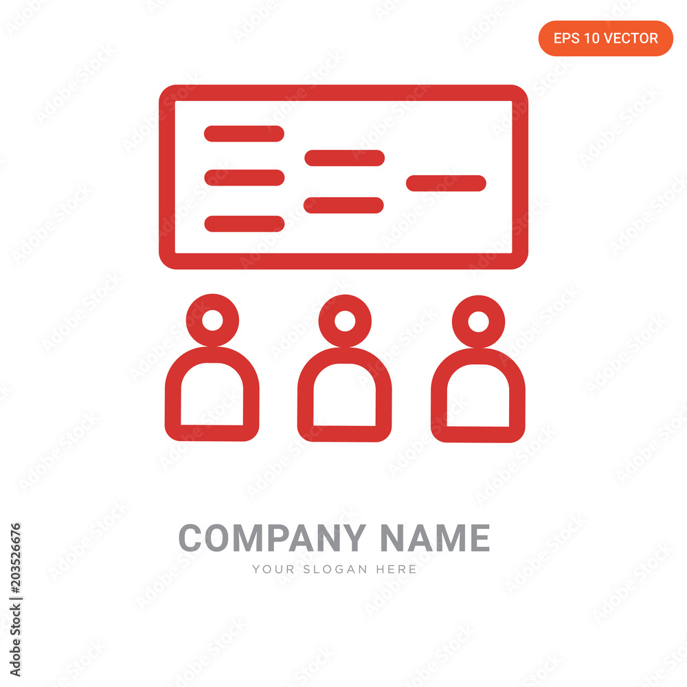 Fototapeta premium Presentation company logo design