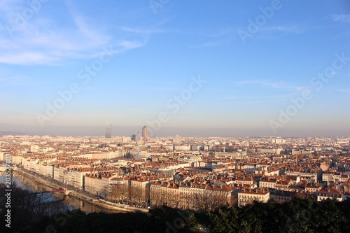 Vue panoramique de Lyon depuis la basilique de Fourvière © Petit Clémence
