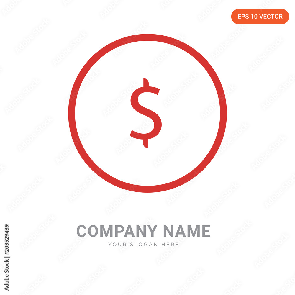 USD, dollar company logo design