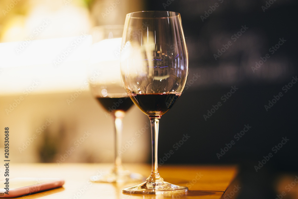 Two glasses of red wine Two glasses of red wine