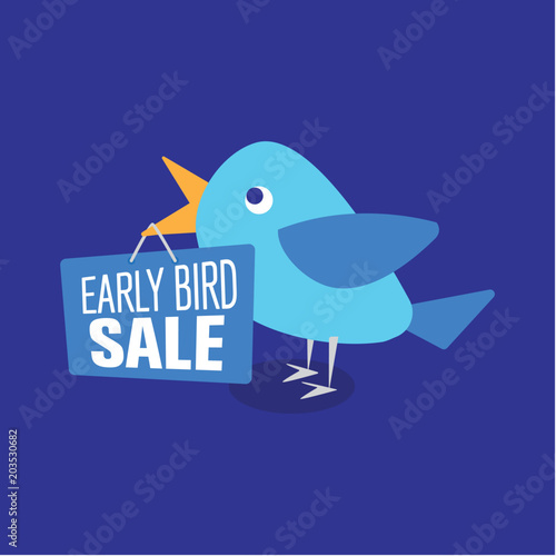 Early Bird Special discount sale event banner or poster