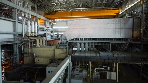 Wallpaper Mural Electric Power Station. Industrial Interior Of Modern Power Plant with Electric Generator Torontodigital.ca