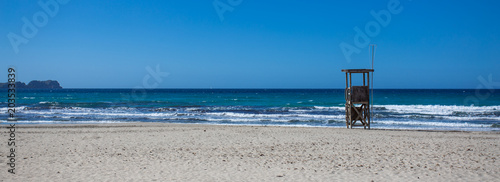 island mallorca. sandy beach in the Mediterranean Sea