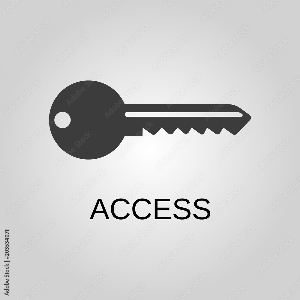 Access icon. Access symbol. Flat design. Stock - Vector illustration Access icon. Access symbol. Flat design. Stock - Vector illustration