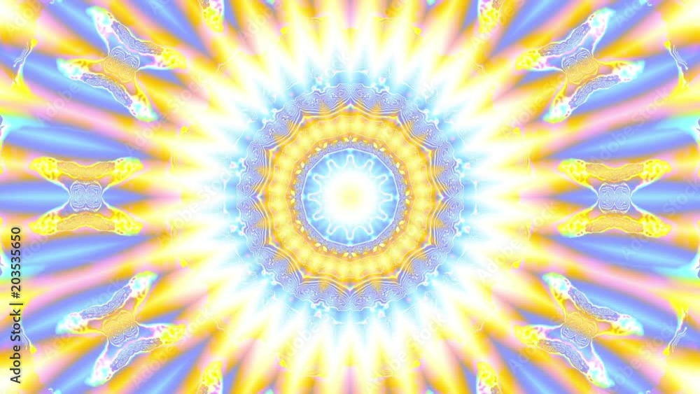 Spinning abstract magic circle. Esoteric cosmic mandala. Looping footage. Symbol of the sun. Spinning abstract magic circle. Esoteric cosmic mandala. Looping footage. Symbol of the sun.