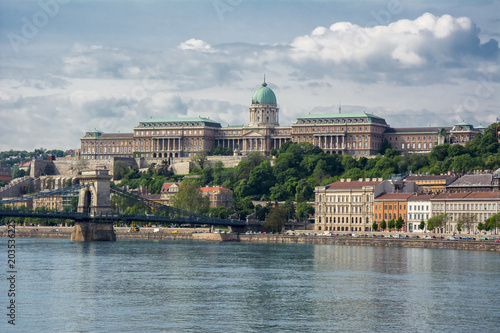 Royal palace and Danube river, Budapest, Hungary © Mistervlad