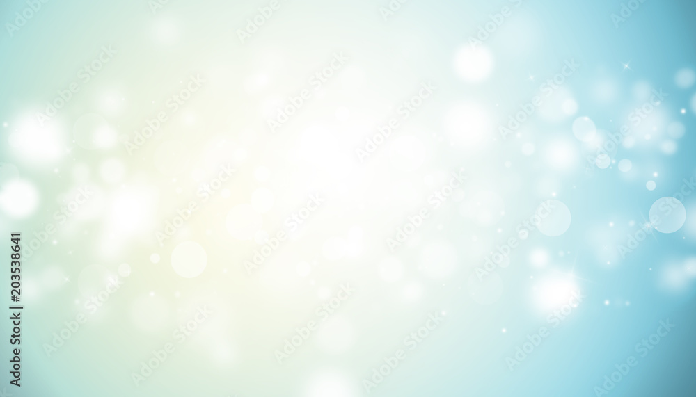 Blue and Gold glitter sparkles rays lights bokeh Festive Elegant abstract background.