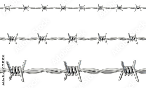 Obraz na płótnie barbed wire