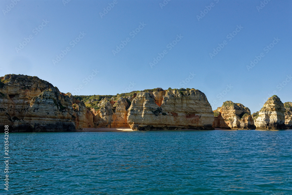 Le littoral de Ponta da Piedade, Lagos, Algarve, Portugal