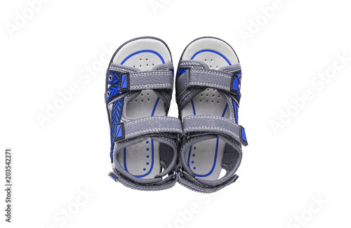 Children's sports sandals. photo