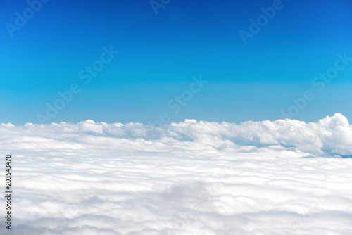 Fototapeta Naklejka Na Ścianę i Meble -  White clouds on the blue sky as nature background