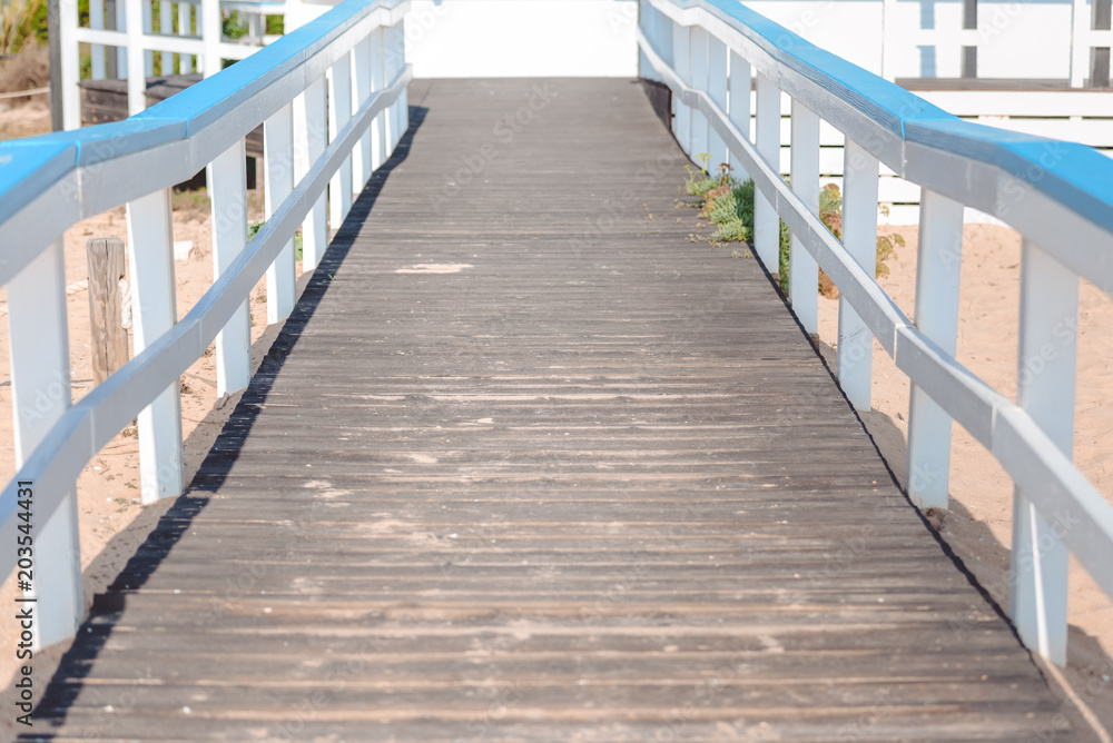 Bridge or boardwalk on beach Bridge or boardwalk on beach