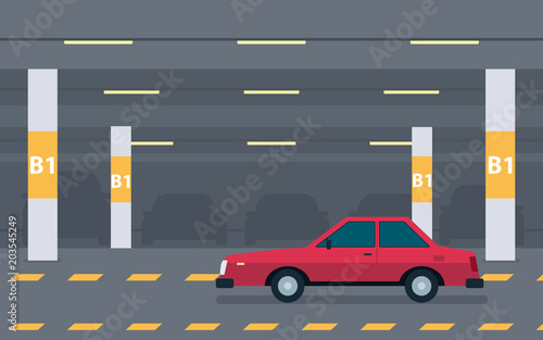 Underground parking background