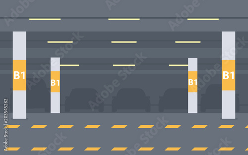 Underground parking background
