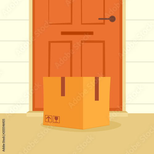 Box at door