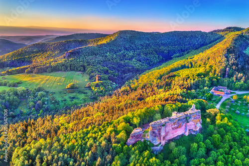 Fleckenstein Castle in the Northern Vosges Mountains - Bas-Rhin, France