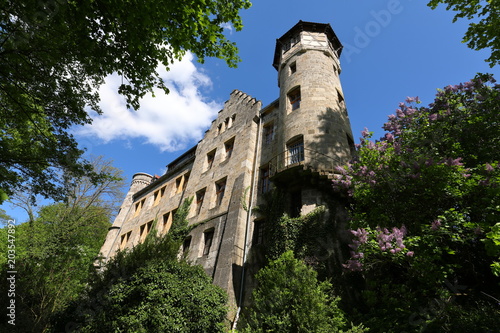 Schloss Neuenhof am Werratal Radweg in Thüringen  photo