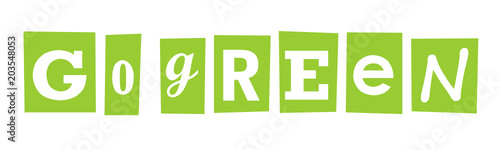 GO GREEN banner
