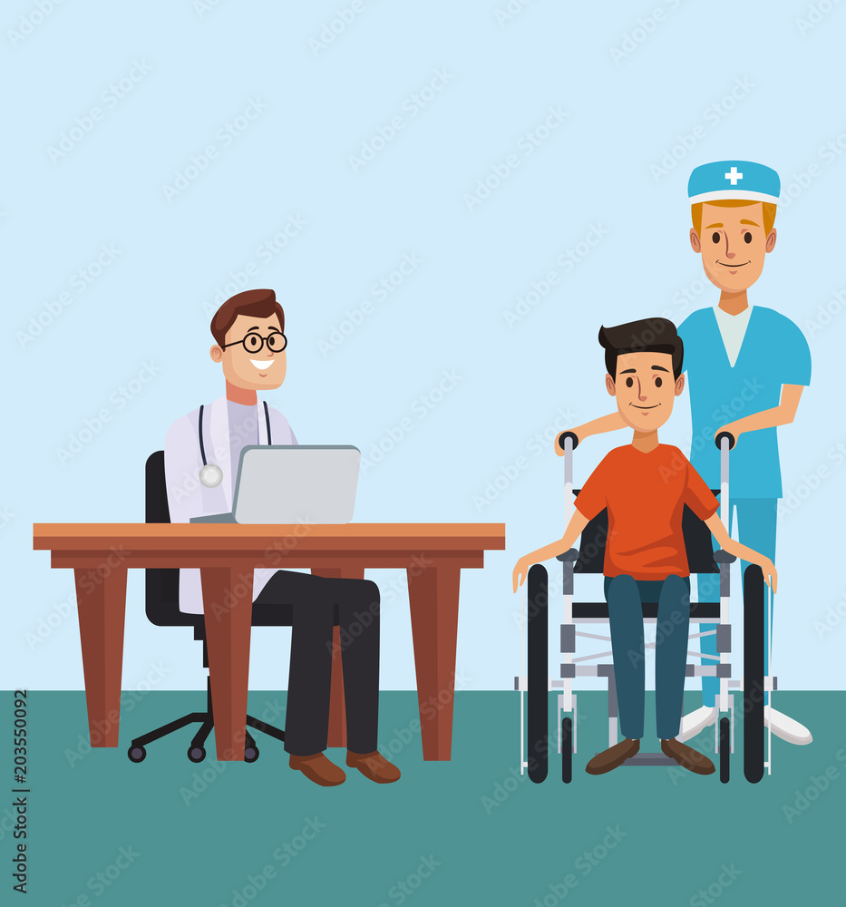 Doctor office cartoon concept vector illustration graphic design Doctor office cartoon concept vector illustration graphic design