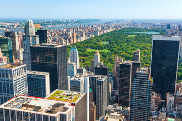 Fototapete New York Central Park und Manhattan Skyline  © Beboy