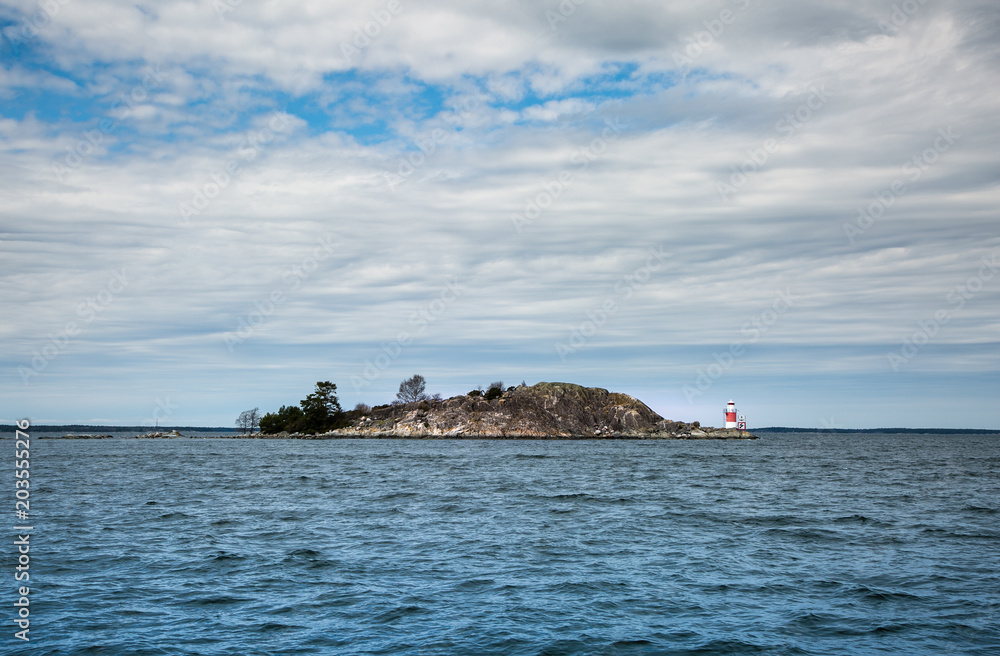 Isolated island in the Baltic Sea