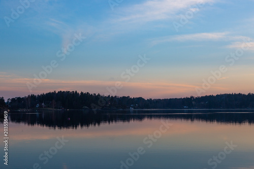 Colorful evening in the archipelago 